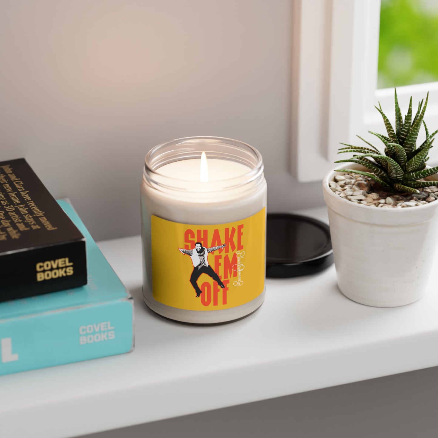"Shake Em Off," Scented Soy Candle, Yellow