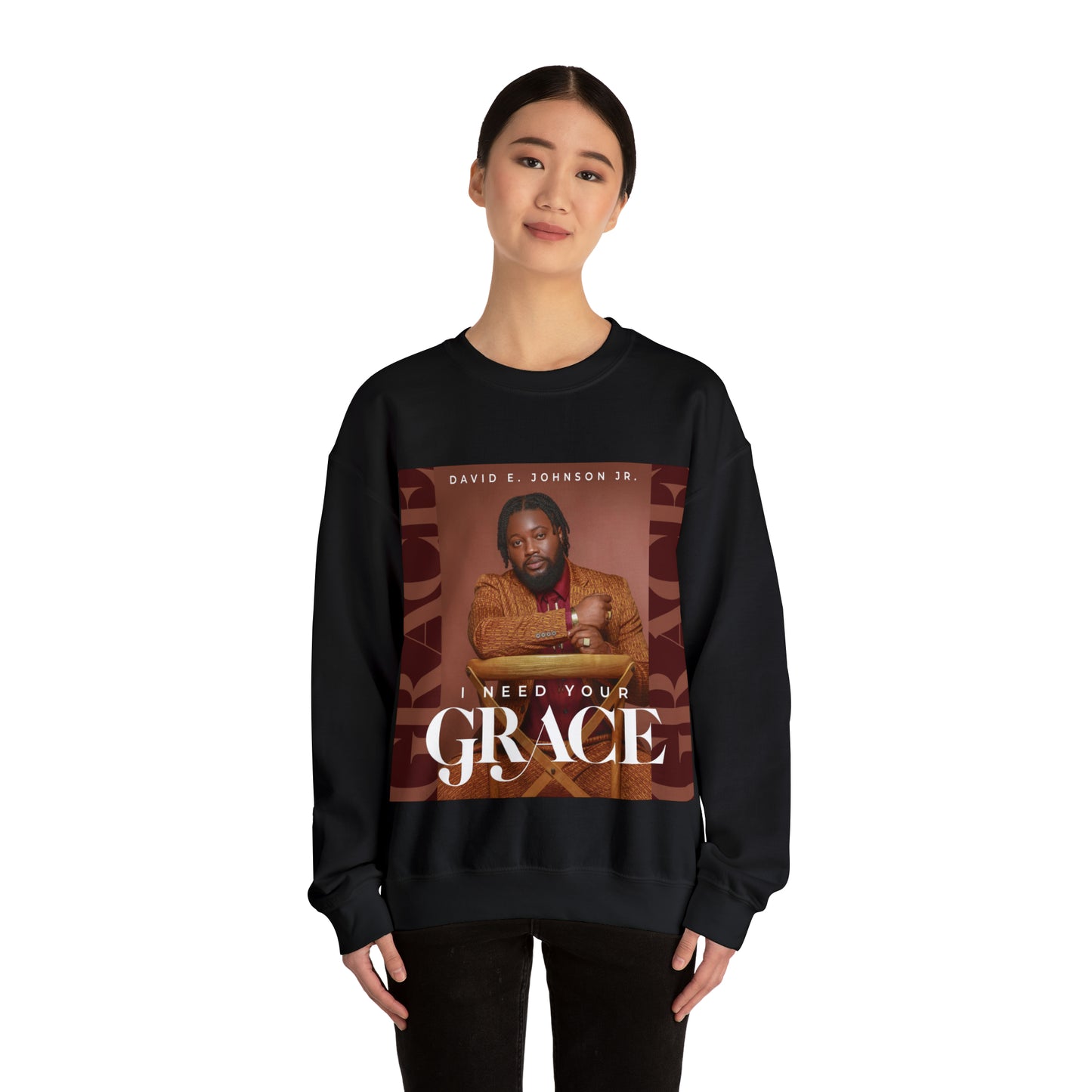 "I Need Your Grace" Cover Unisex Heavy Blend™ Crewneck Sweatshirt