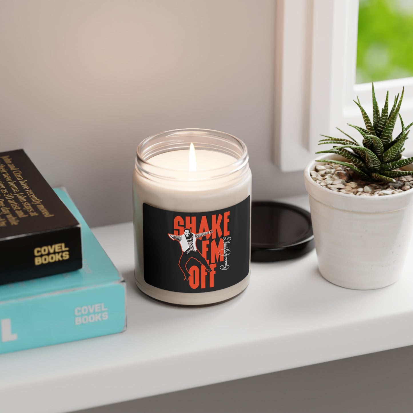 "Shake Em Off," Scented Soy Candle, Black