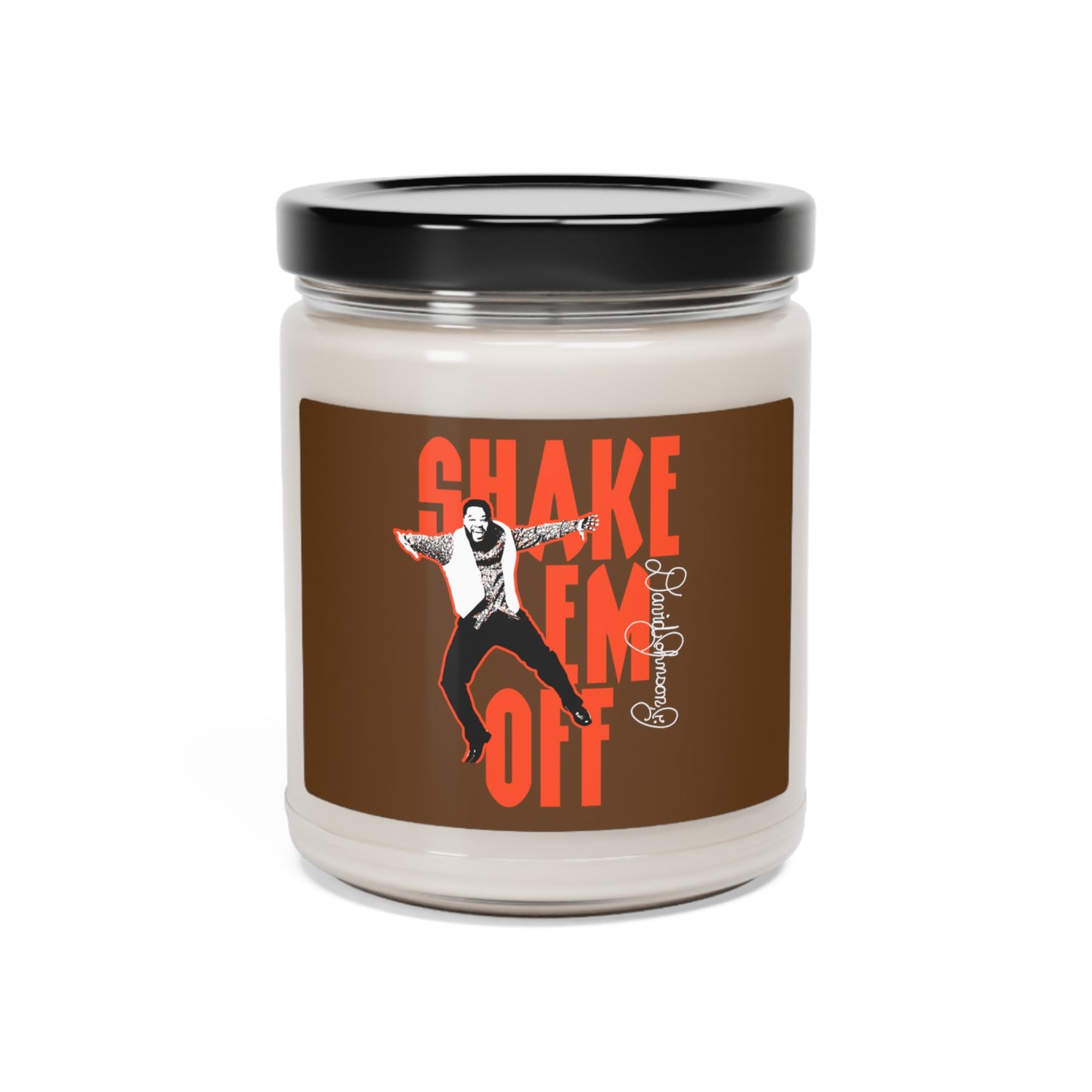 "Shake Em Off," Scented Soy Candle, Brown