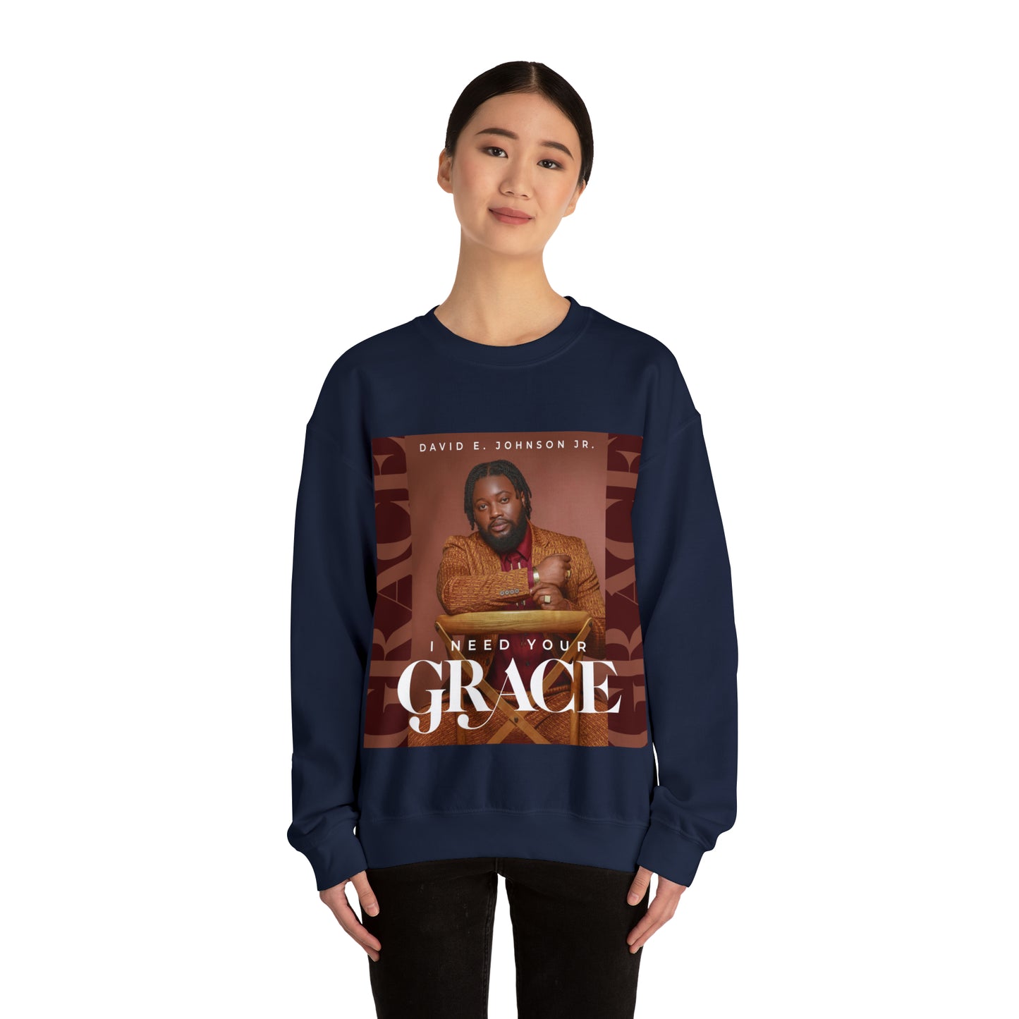 "I Need Your Grace" Cover Unisex Heavy Blend™ Crewneck Sweatshirt