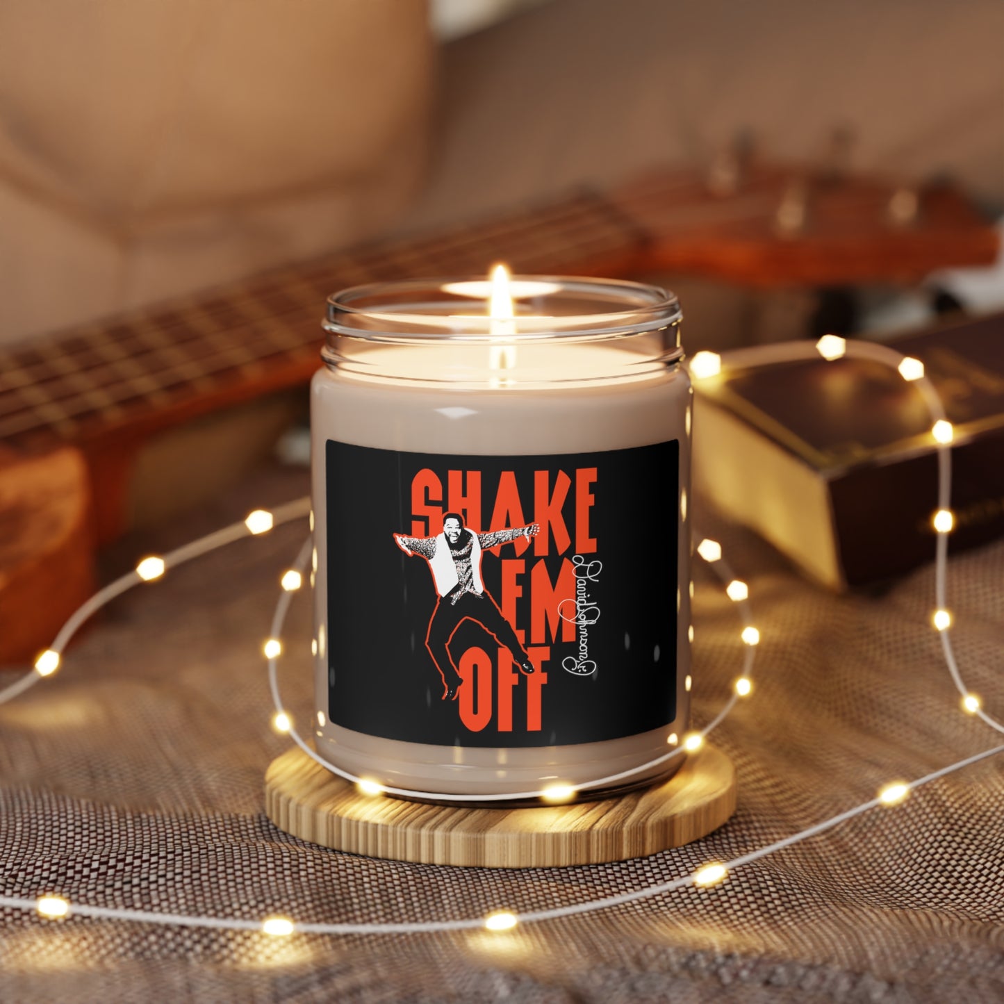 "Shake Em Off," Scented Soy Candle, Black