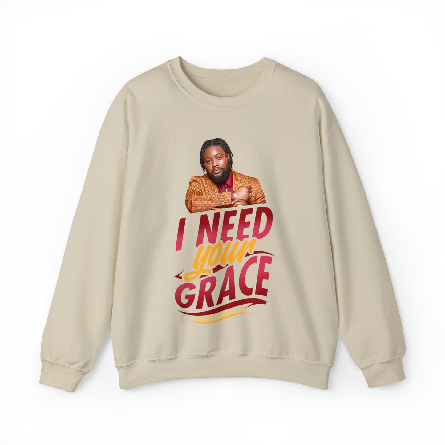 "I Need Your Grace" Graphic Unisex Heavy Blend™ Crewneck Sweatshirt