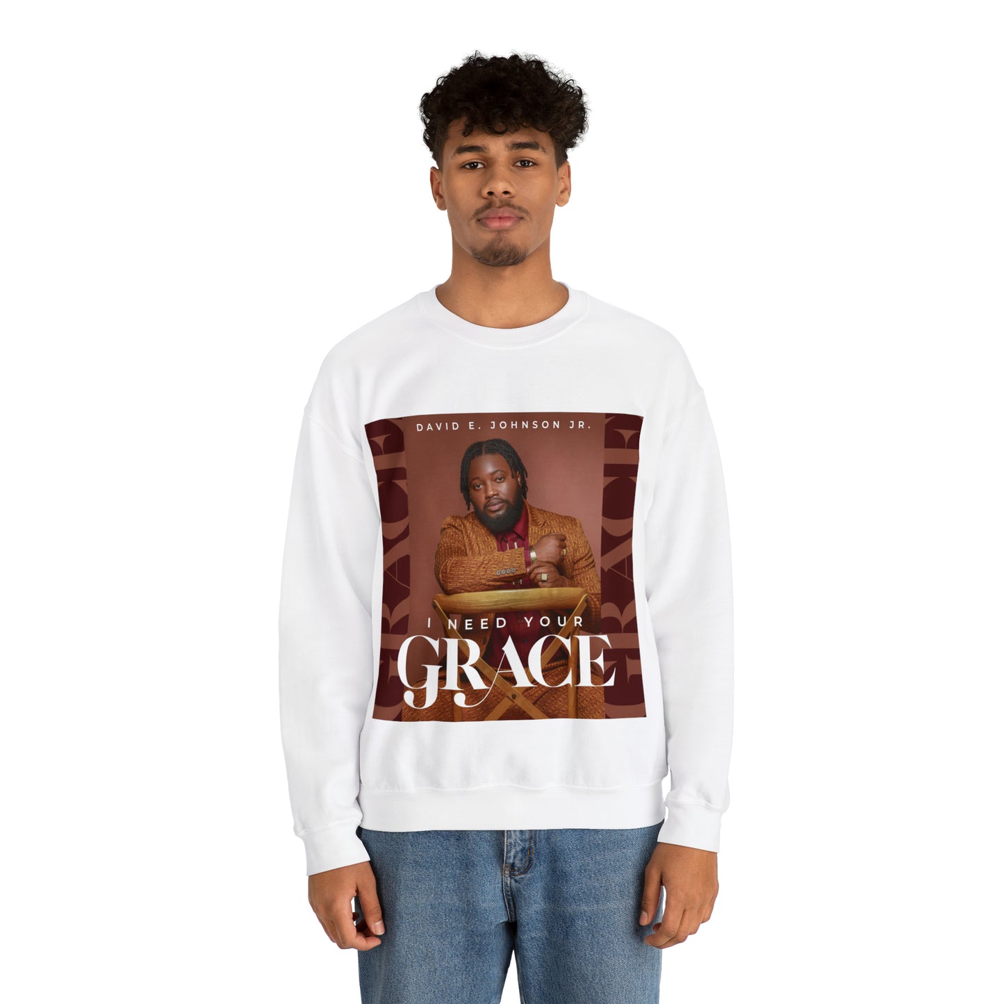 "I Need Your Grace" Cover Unisex Heavy Blend™ Crewneck Sweatshirt