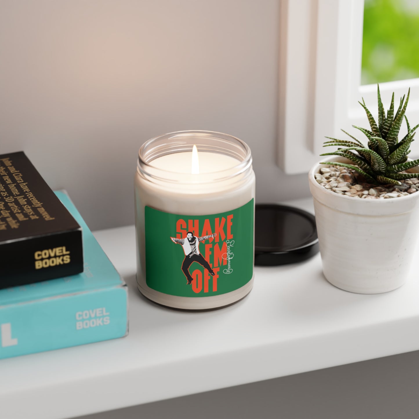 "Shake Em Off," Scented Soy Candle, Green