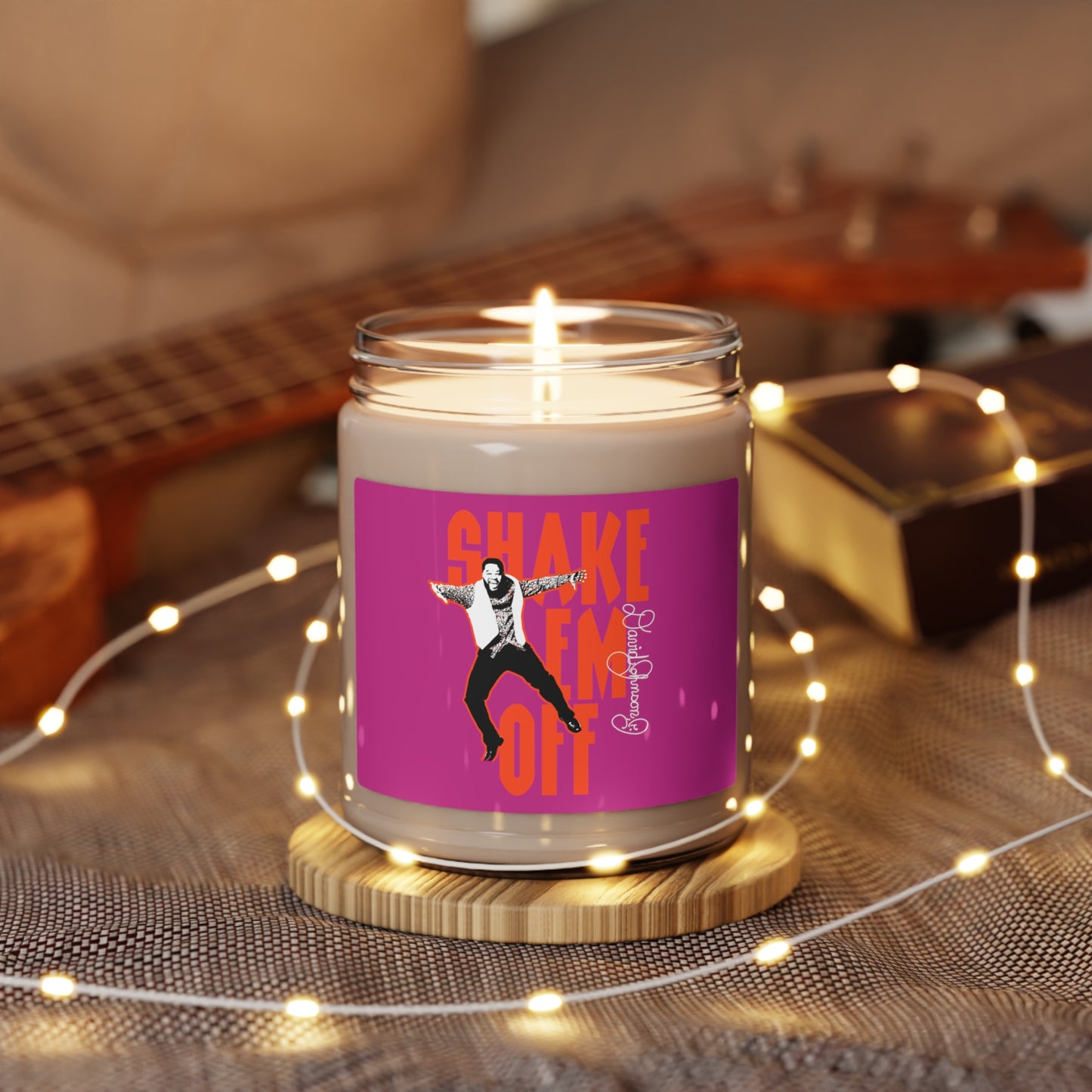 "Shake Em Off," Scented Soy Candle, Pink