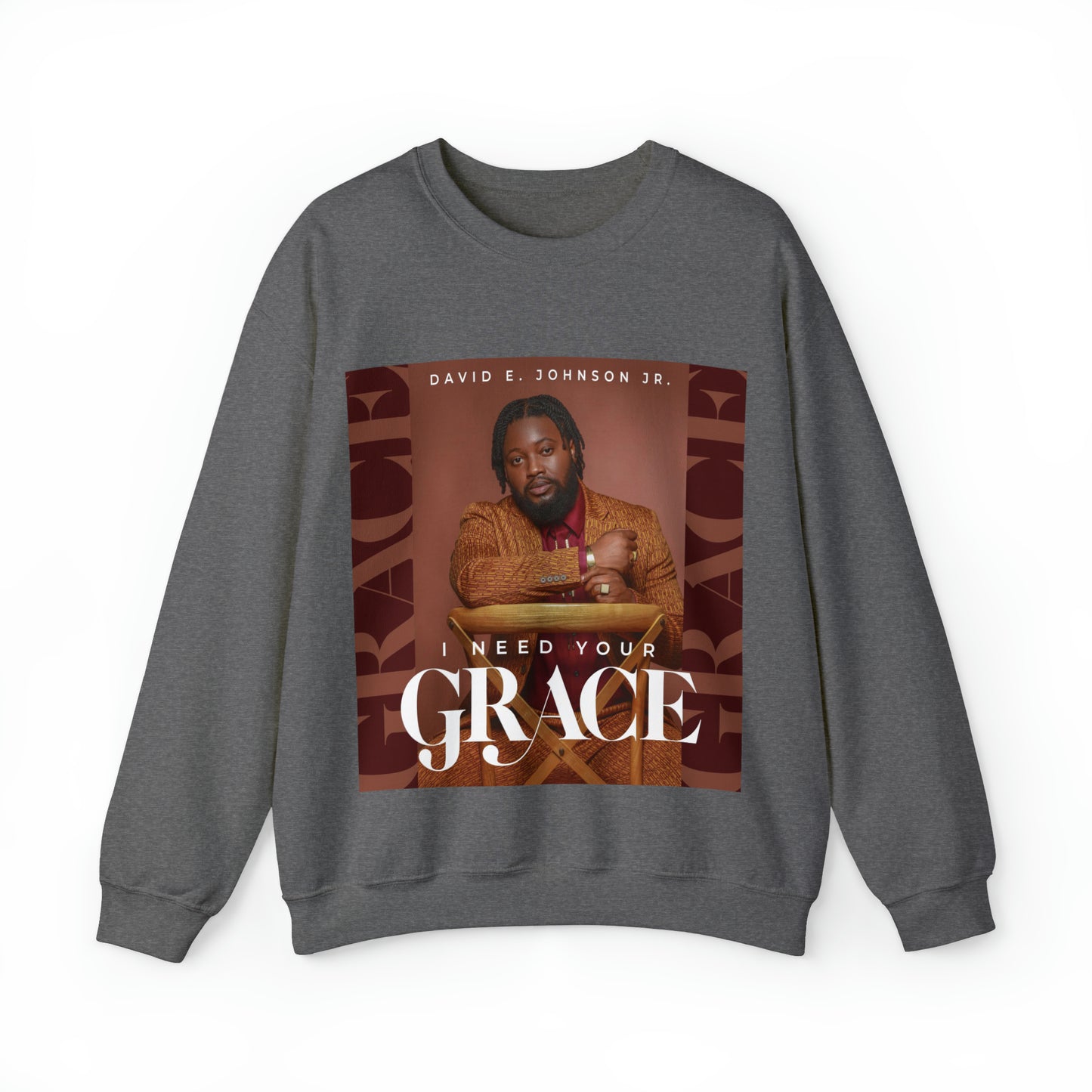 "I Need Your Grace" Cover Unisex Heavy Blend™ Crewneck Sweatshirt