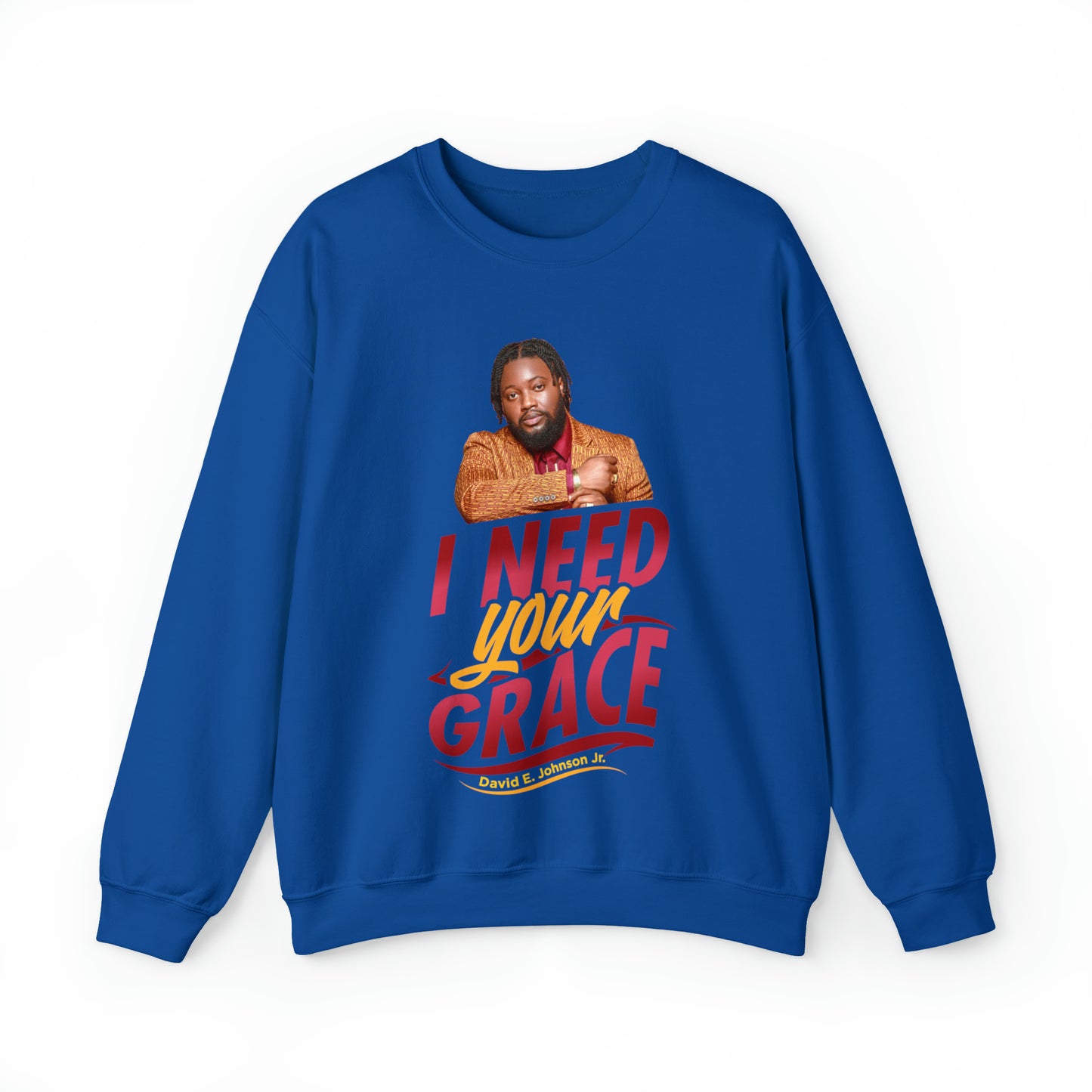 "I Need Your Grace" Graphic Unisex Heavy Blend™ Crewneck Sweatshirt