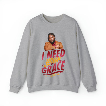 "I Need Your Grace" Graphic Unisex Heavy Blend™ Crewneck Sweatshirt