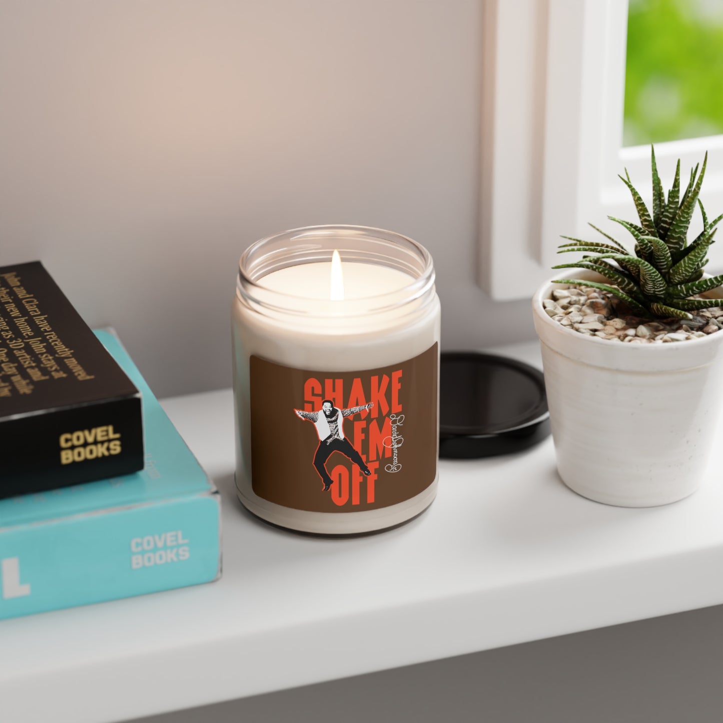 "Shake Em Off," Scented Soy Candle, Brown