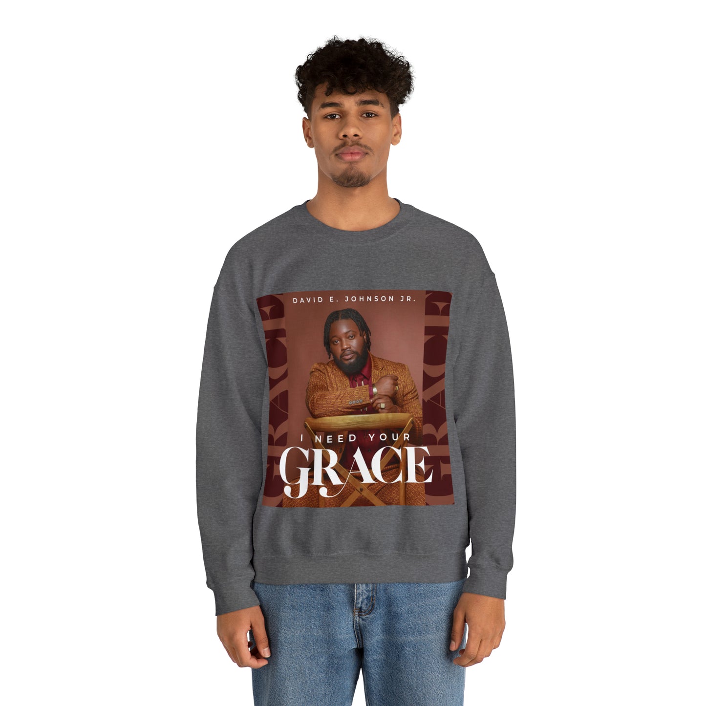 "I Need Your Grace" Cover Unisex Heavy Blend™ Crewneck Sweatshirt