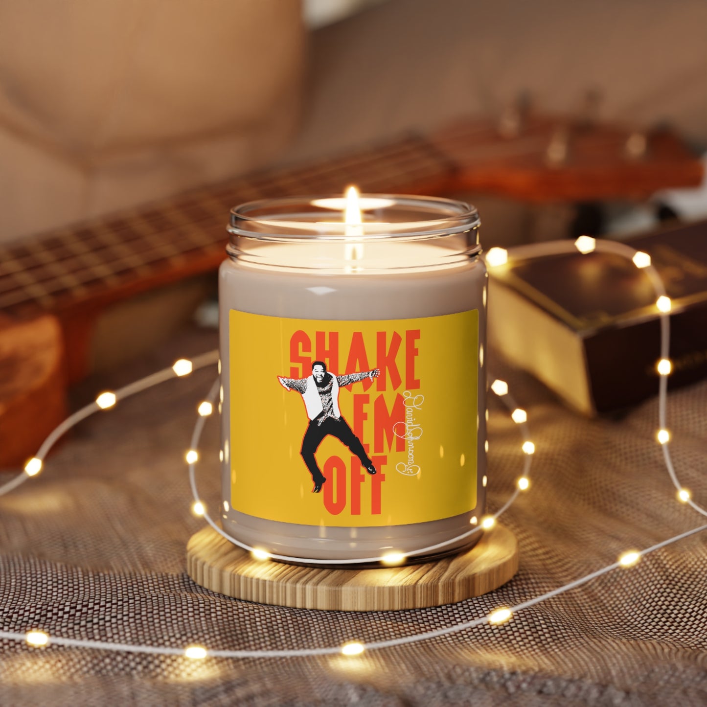 "Shake Em Off," Scented Soy Candle, Yellow