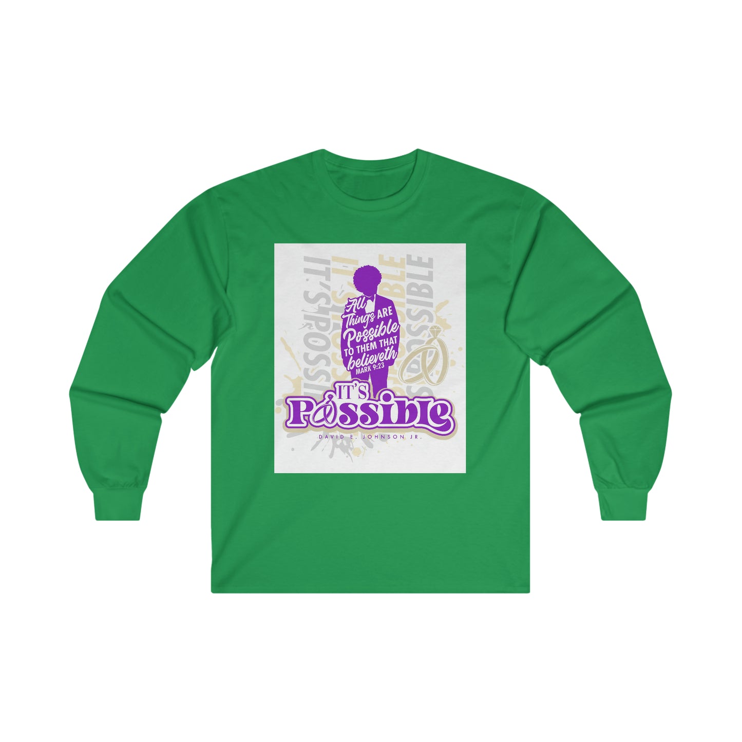 "It's Possible" Single Long Sleeve T-Shirt (Purple)
