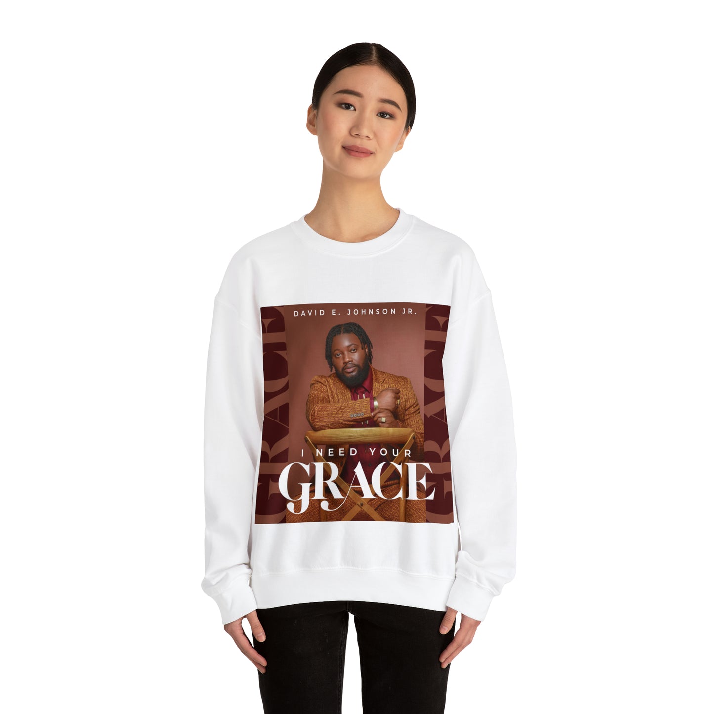 "I Need Your Grace" Cover Unisex Heavy Blend™ Crewneck Sweatshirt