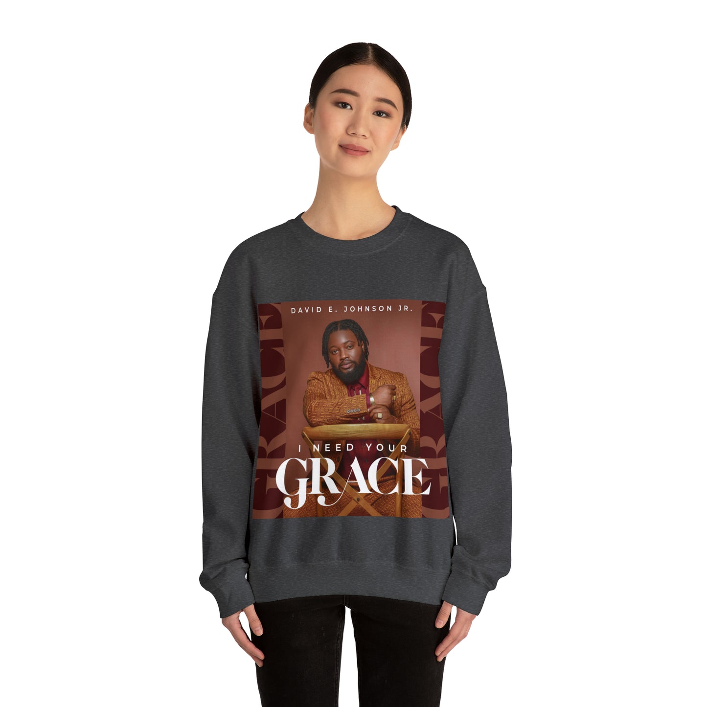 "I Need Your Grace" Cover Unisex Heavy Blend™ Crewneck Sweatshirt