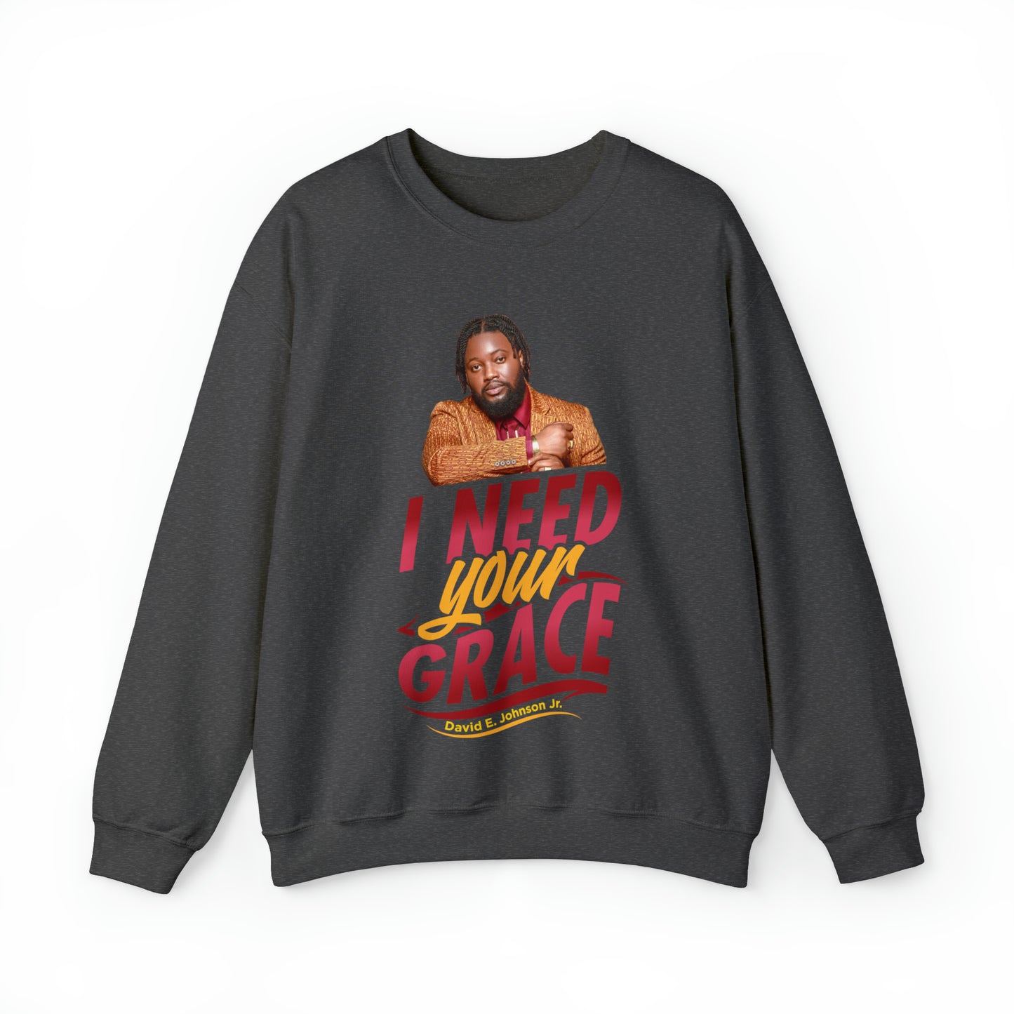 "I Need Your Grace" Graphic Unisex Heavy Blend™ Crewneck Sweatshirt