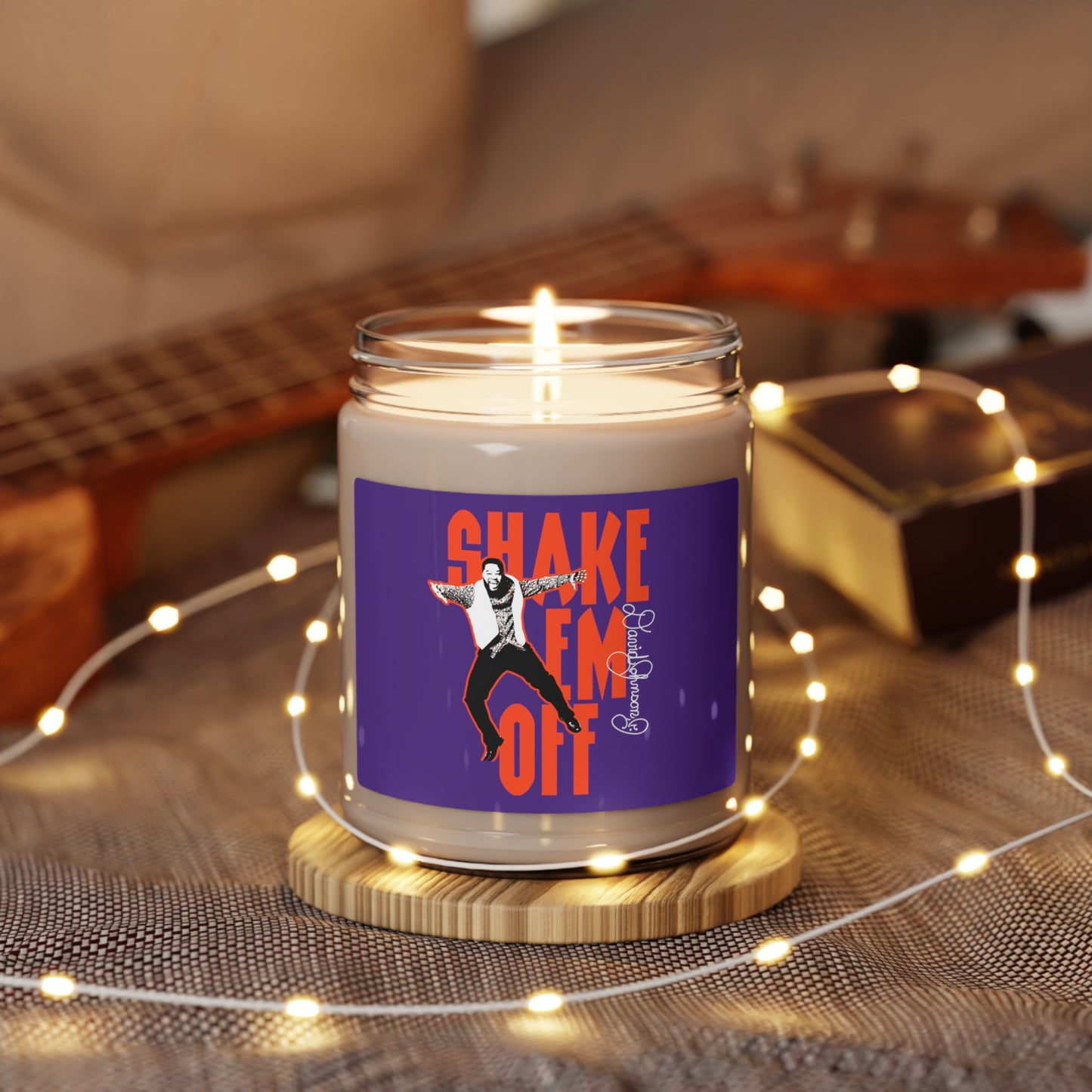 "Shake Em Off," Scented Soy Candle, Purple