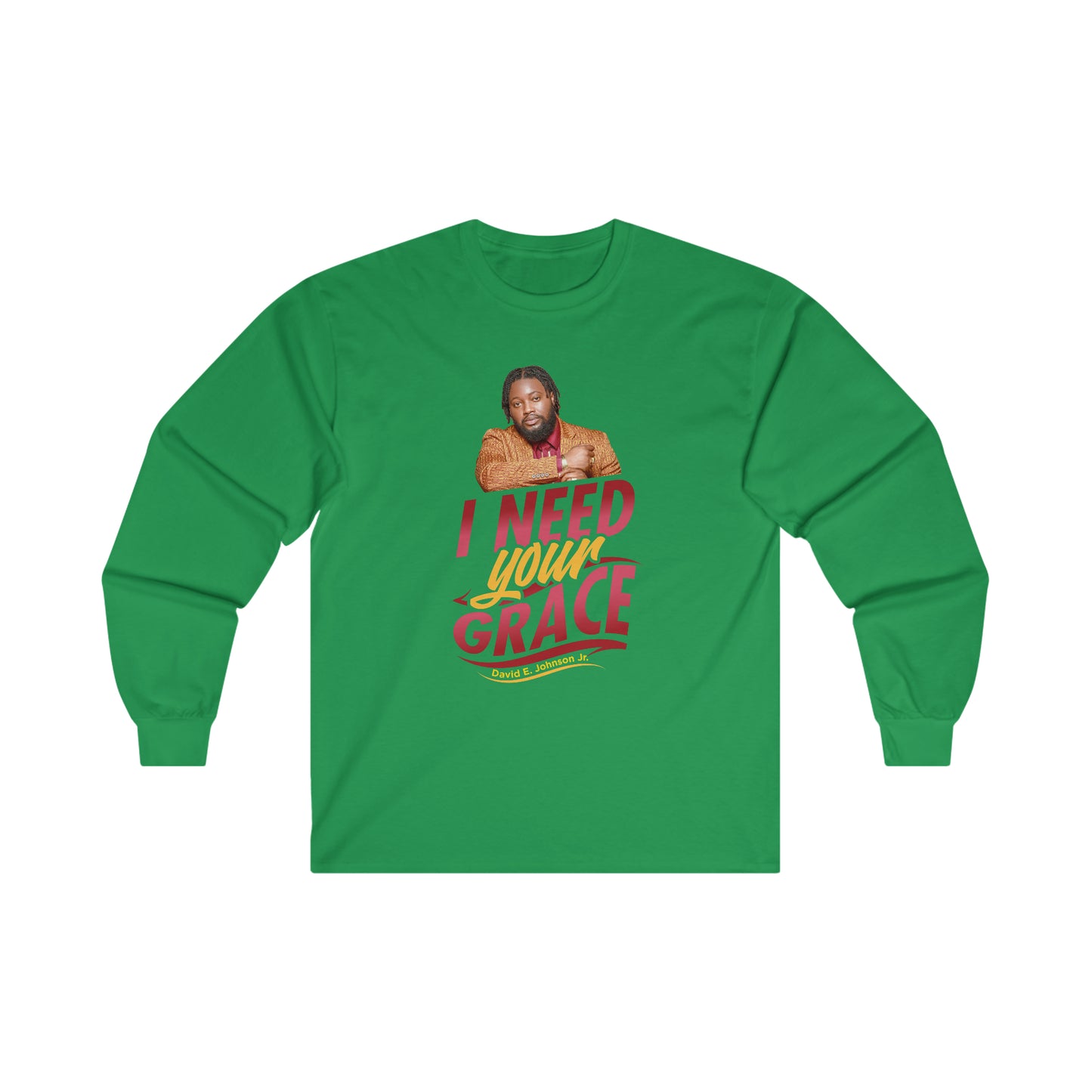 "I Need Your Grace" Cover Graphic Long Sleeve T-Shirt