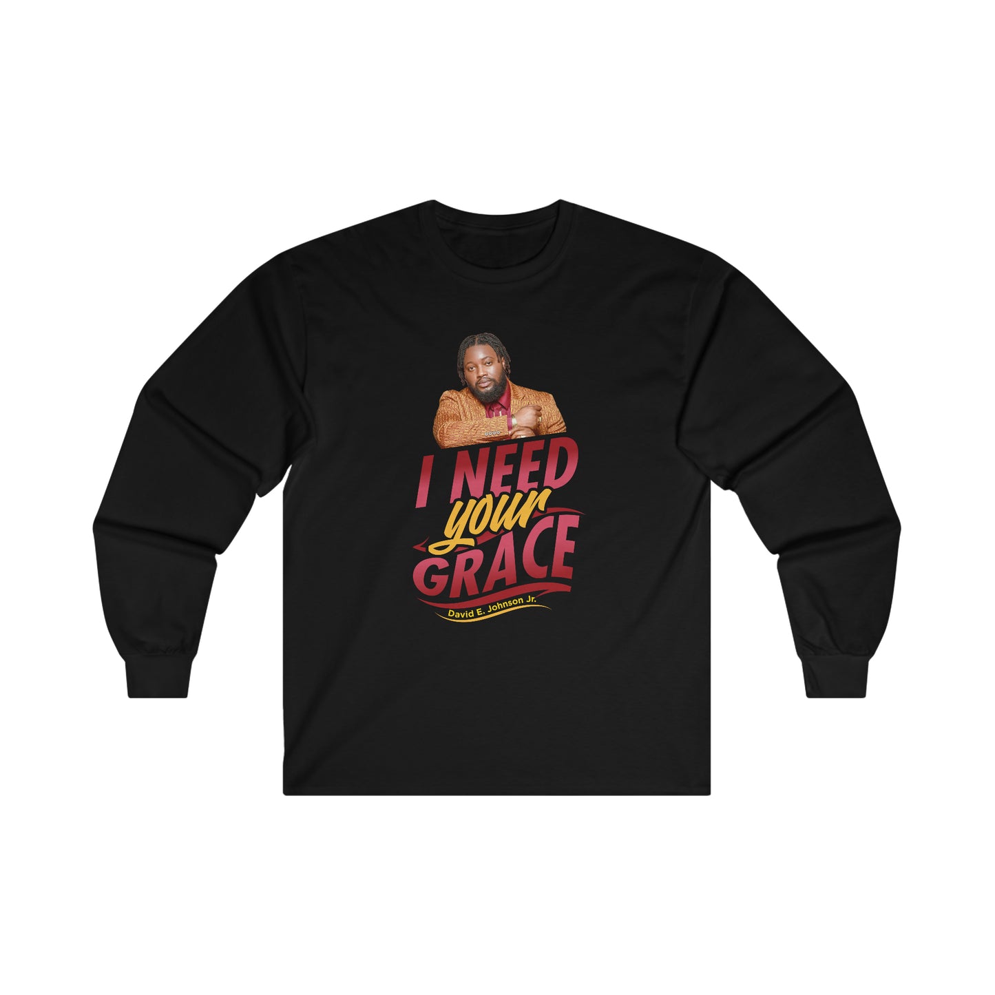 "I Need Your Grace" Cover Graphic Long Sleeve T-Shirt