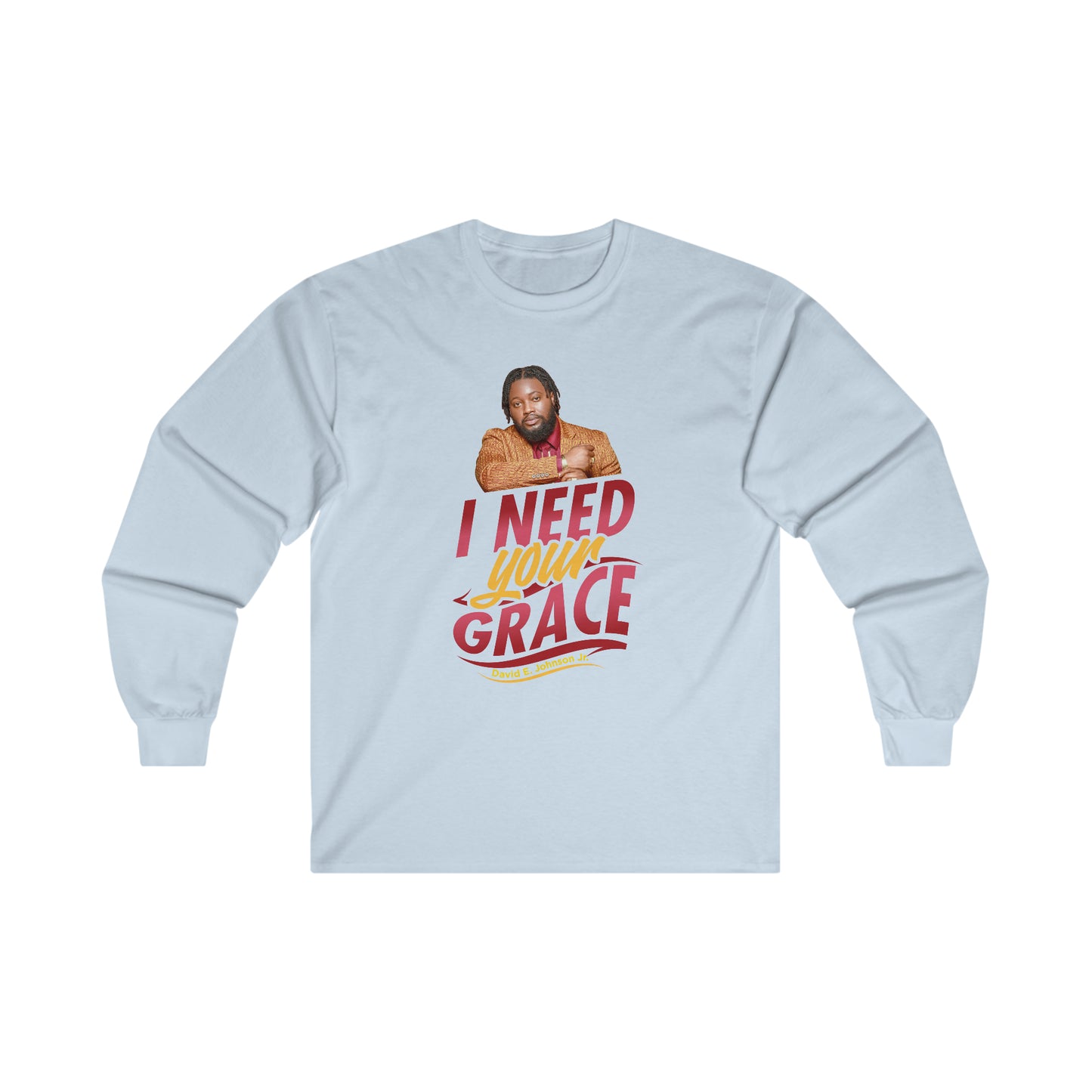 "I Need Your Grace" Cover Graphic Long Sleeve T-Shirt
