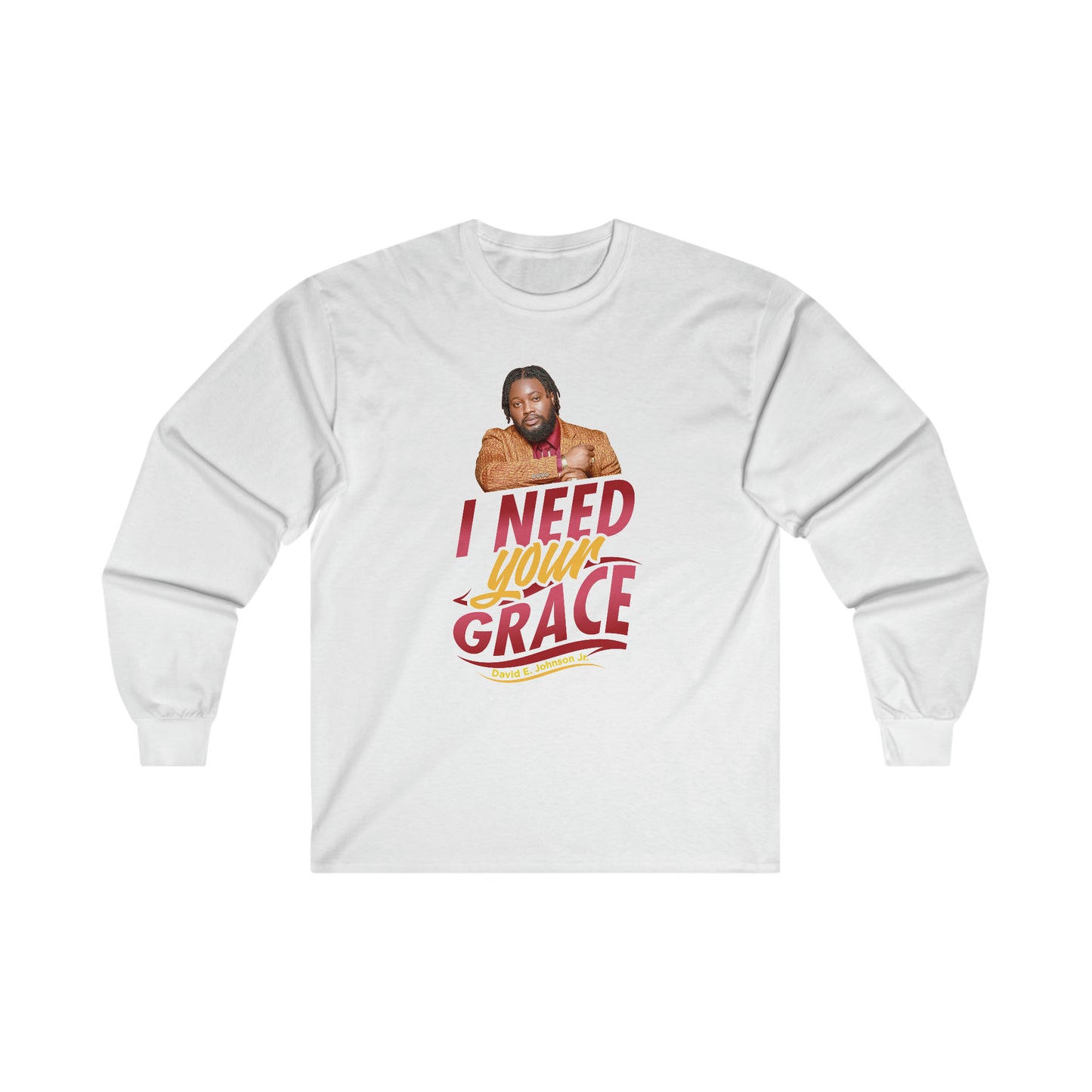 "I Need Your Grace" Cover Graphic Long Sleeve T-Shirt