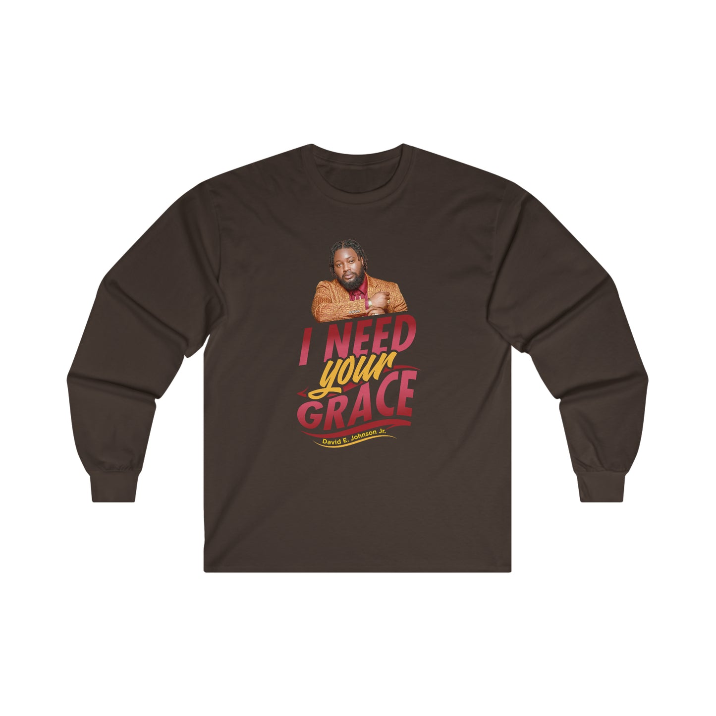 "I Need Your Grace" Cover Graphic Long Sleeve T-Shirt