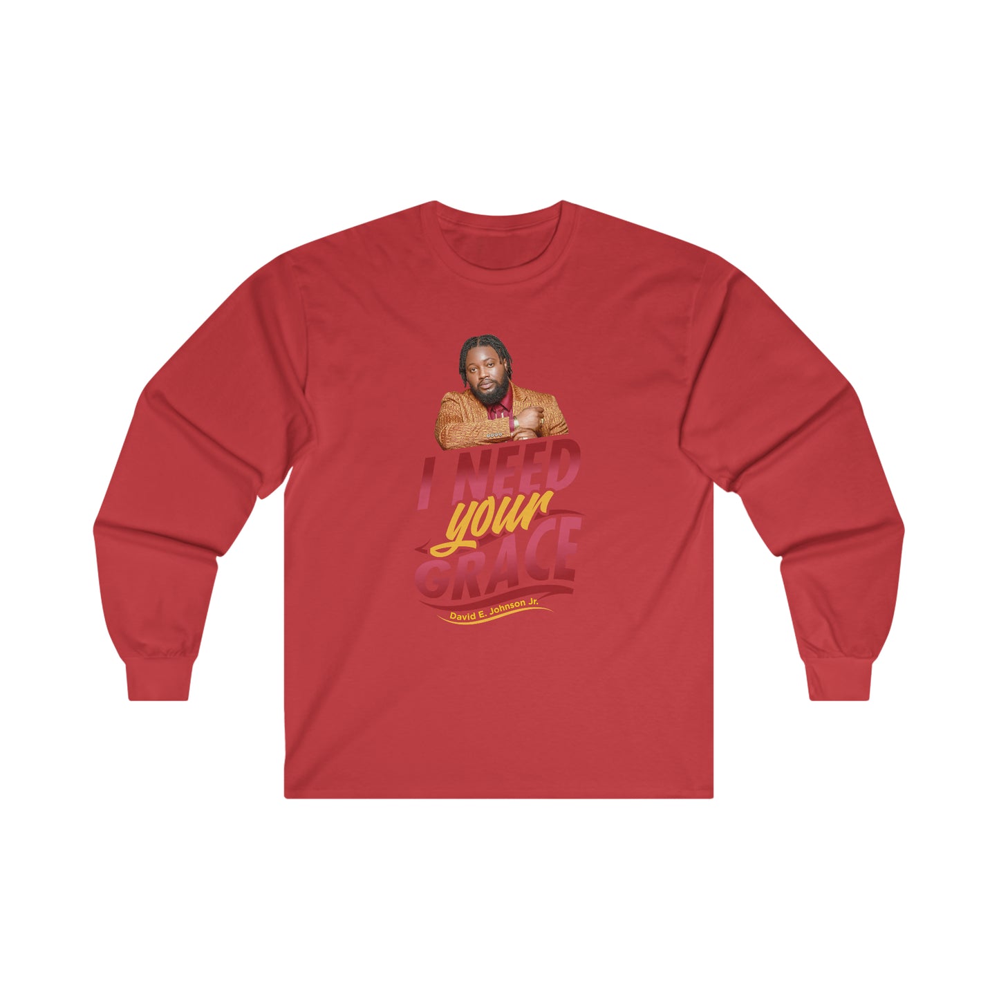 "I Need Your Grace" Cover Graphic Long Sleeve T-Shirt