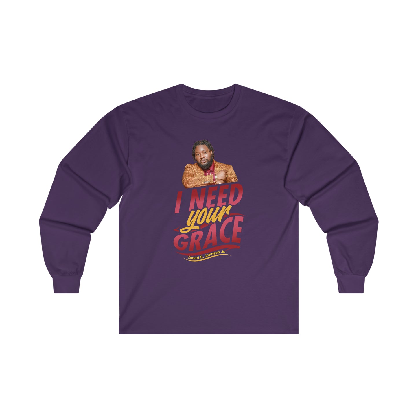 "I Need Your Grace" Cover Graphic Long Sleeve T-Shirt