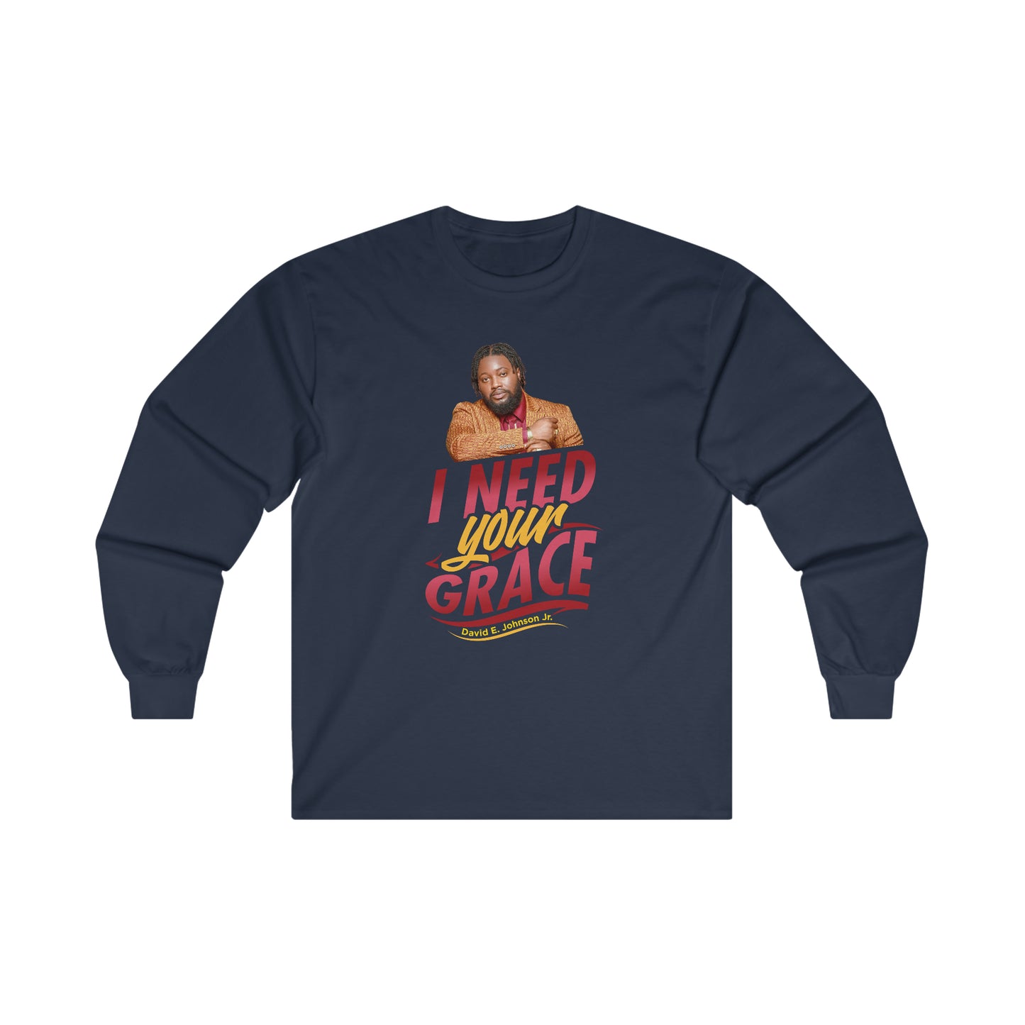 "I Need Your Grace" Cover Graphic Long Sleeve T-Shirt