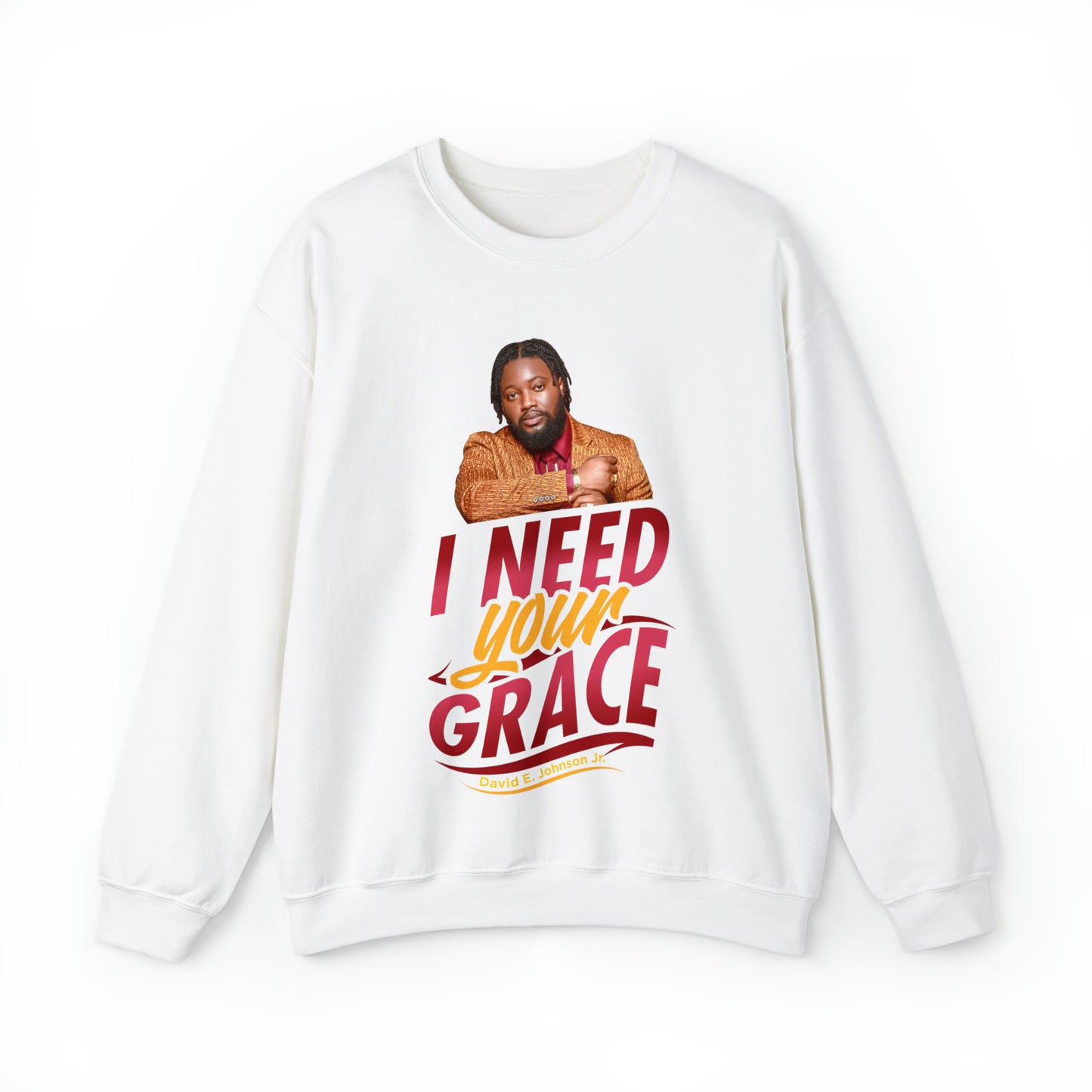 "I Need Your Grace" Graphic Unisex Heavy Blend™ Crewneck Sweatshirt