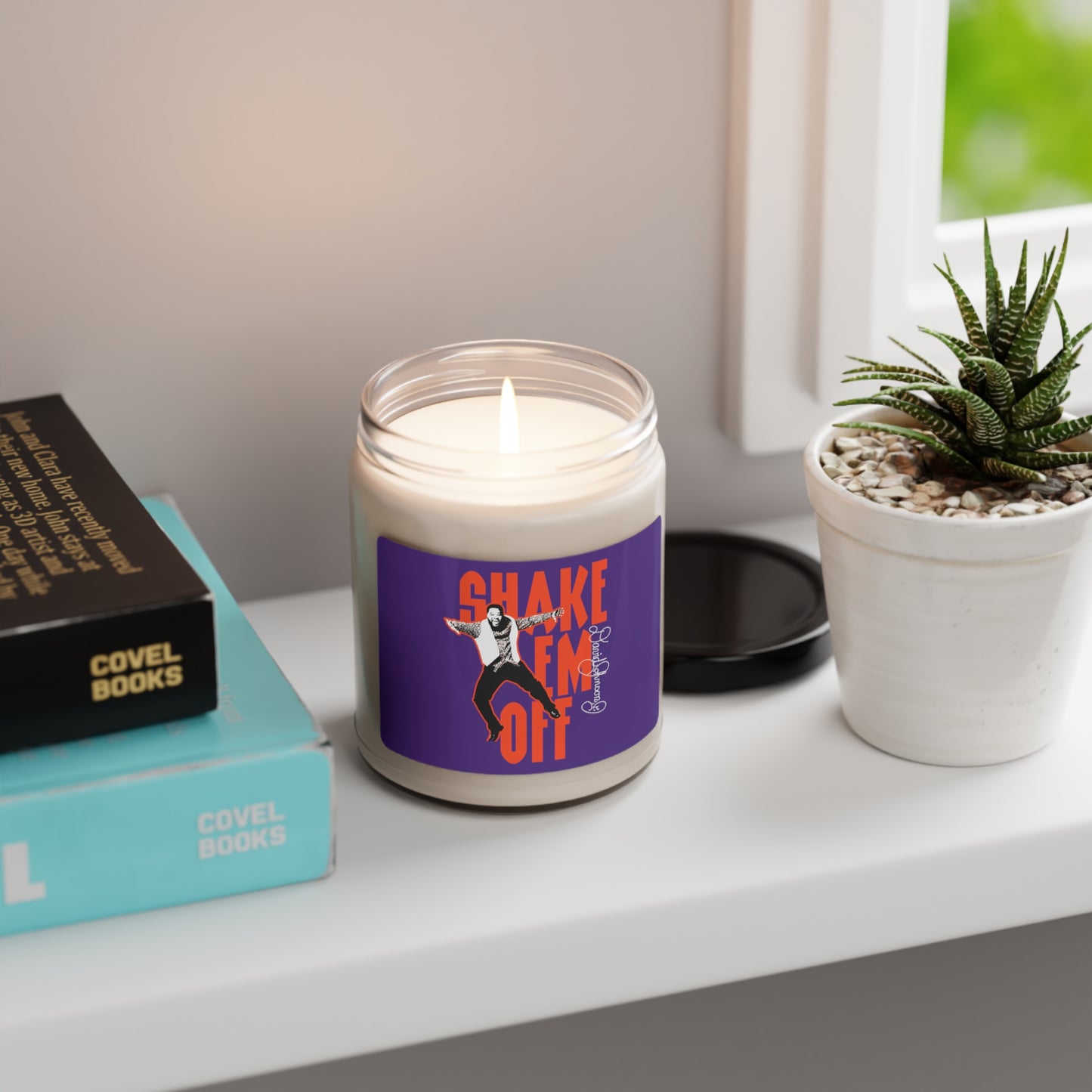 "Shake Em Off," Scented Soy Candle, Purple