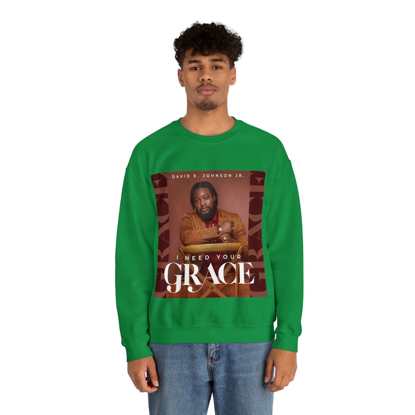 "I Need Your Grace" Cover Unisex Heavy Blend™ Crewneck Sweatshirt