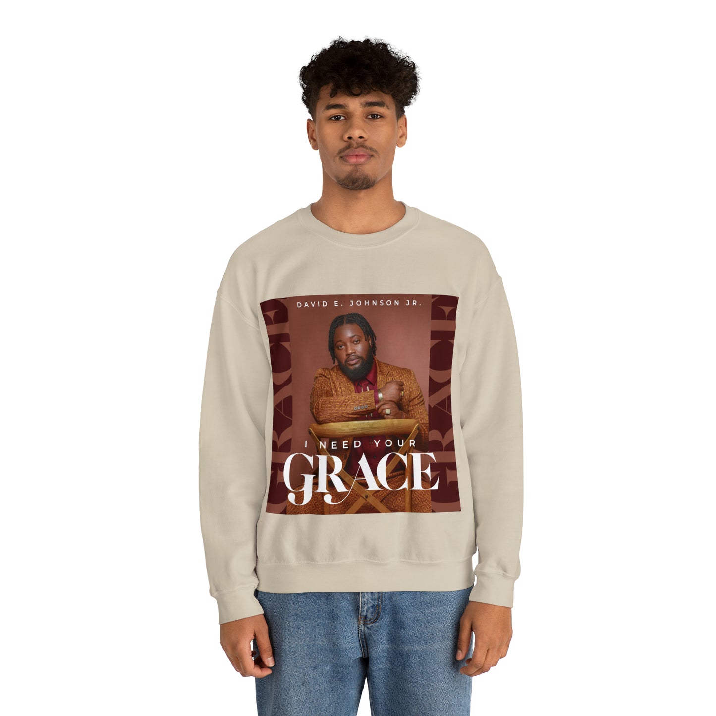 "I Need Your Grace" Cover Unisex Heavy Blend™ Crewneck Sweatshirt