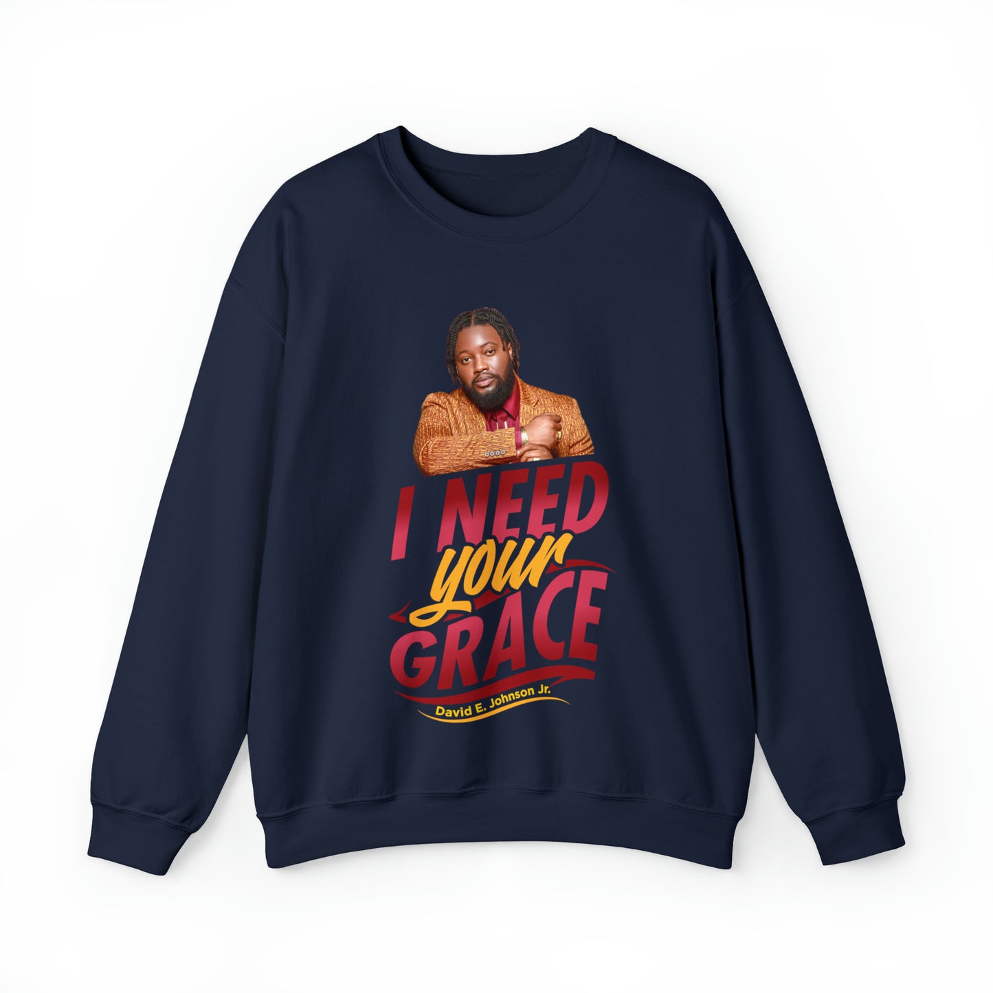 "I Need Your Grace" Graphic Unisex Heavy Blend™ Crewneck Sweatshirt