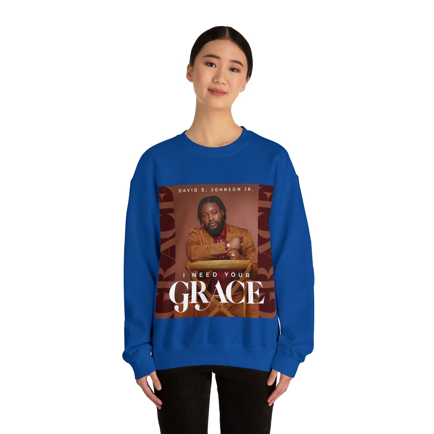 "I Need Your Grace" Cover Unisex Heavy Blend™ Crewneck Sweatshirt