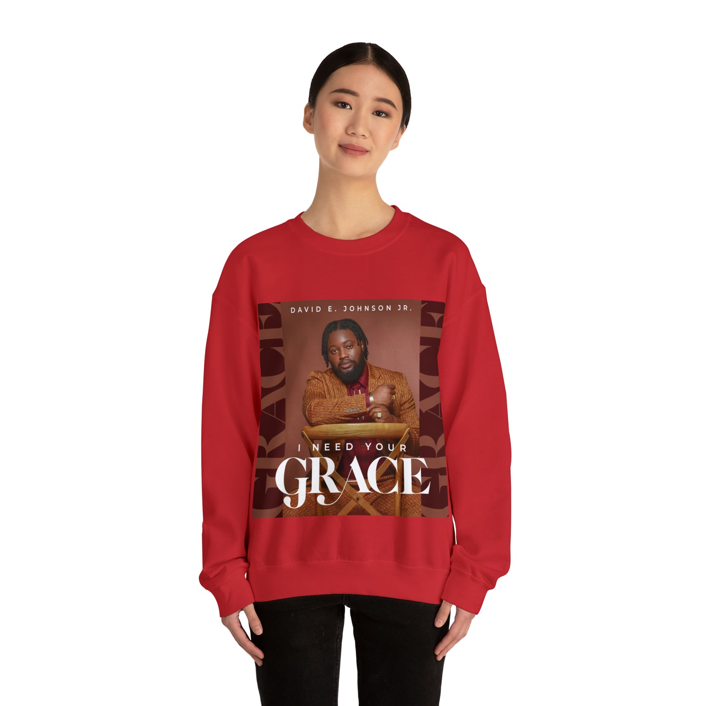 "I Need Your Grace" Cover Unisex Heavy Blend™ Crewneck Sweatshirt