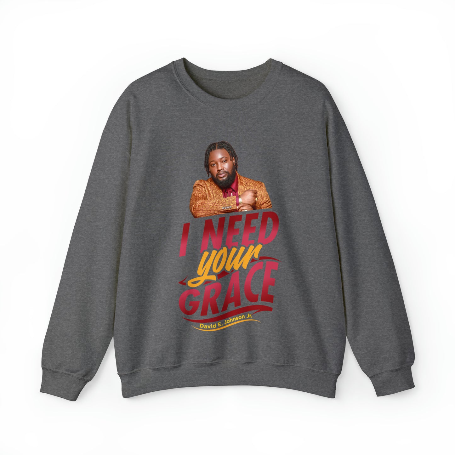 "I Need Your Grace" Graphic Unisex Heavy Blend™ Crewneck Sweatshirt