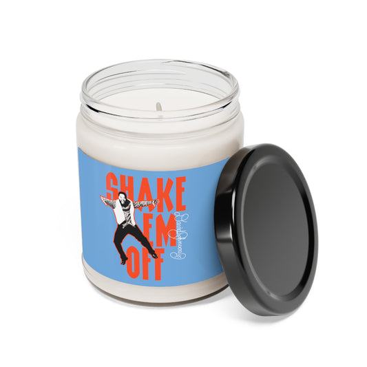 "Shake Em Off," Scented Soy Candle, Light Blue