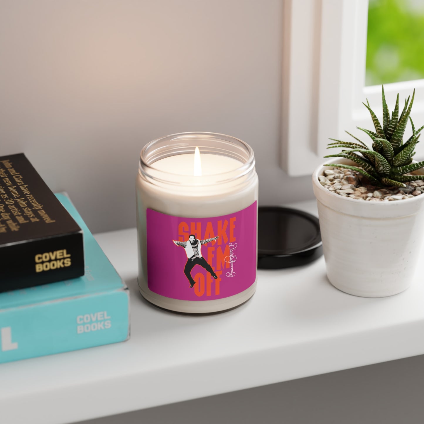 "Shake Em Off," Scented Soy Candle, Pink