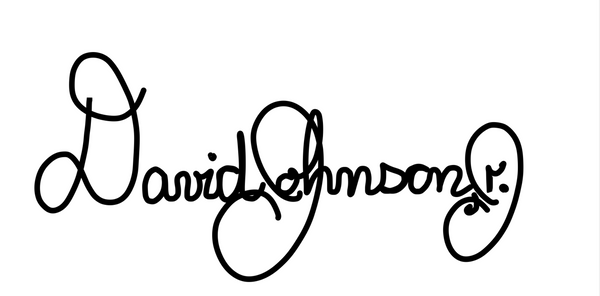 David E Johnson Jr Signature 