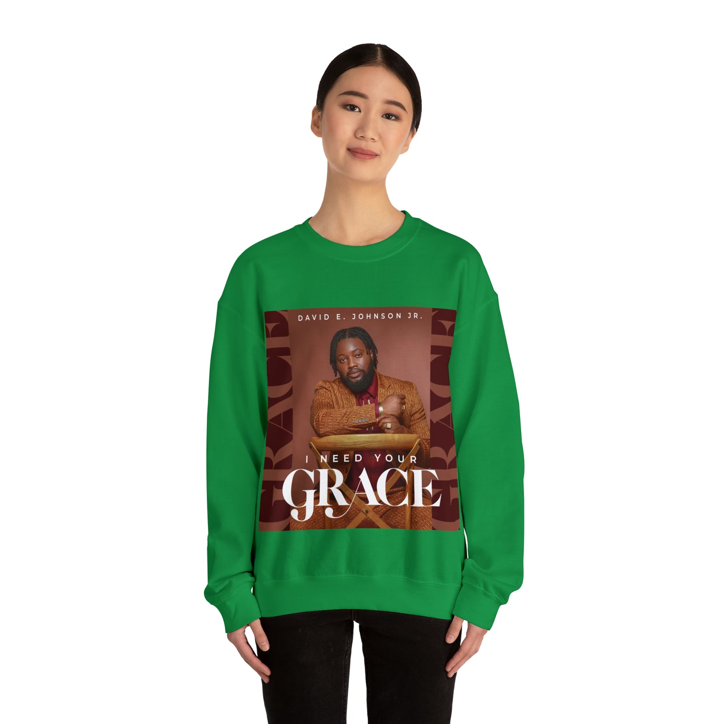 "I Need Your Grace" Cover Unisex Heavy Blend™ Crewneck Sweatshirt