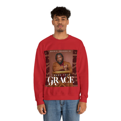 "I Need Your Grace" Cover Unisex Heavy Blend™ Crewneck Sweatshirt