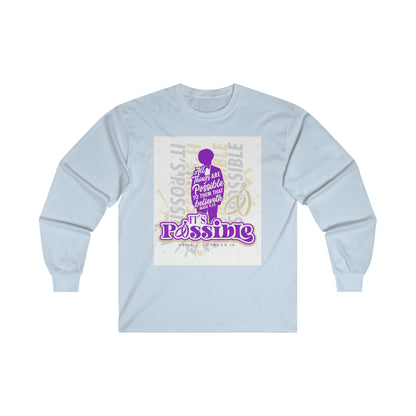 "It's Possible" Single Long Sleeve T-Shirt (Purple)