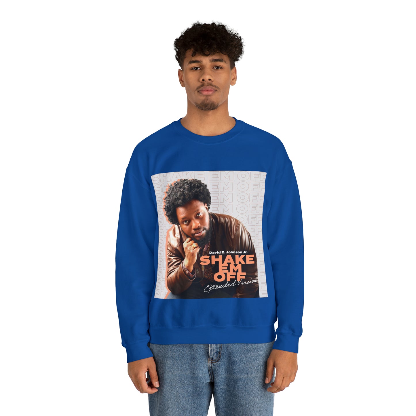 "Shake Em Off [Extended]" Solo Graphic Unisex Heavy Blend™ Crewneck Sweatshirt