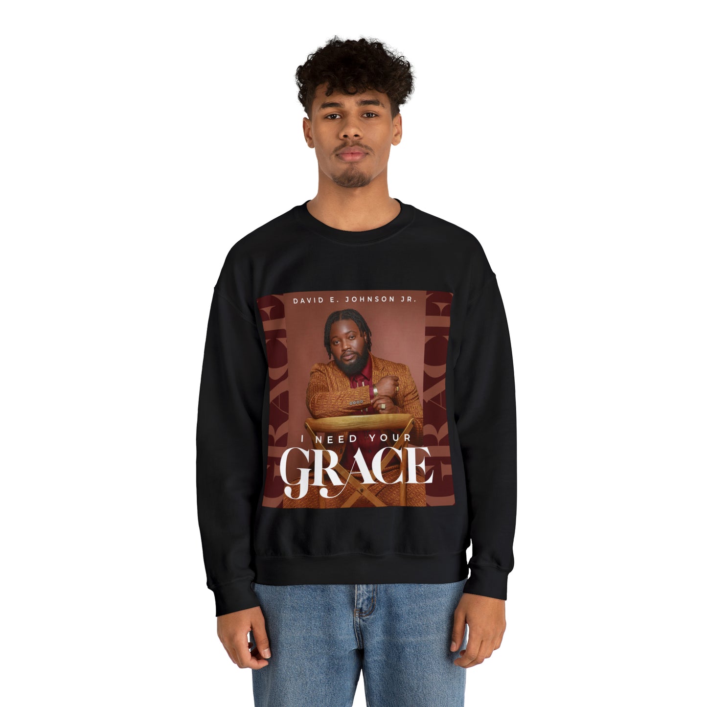 "I Need Your Grace" Cover Unisex Heavy Blend™ Crewneck Sweatshirt