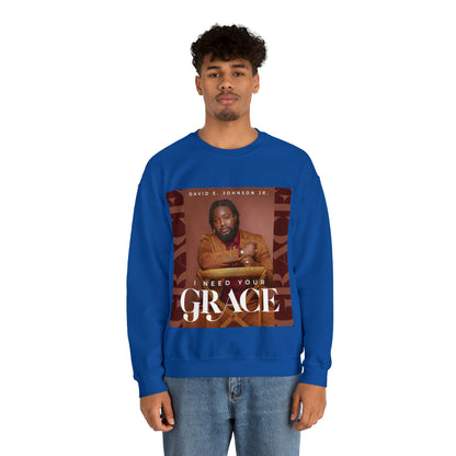 "I Need Your Grace" Cover Unisex Heavy Blend™ Crewneck Sweatshirt