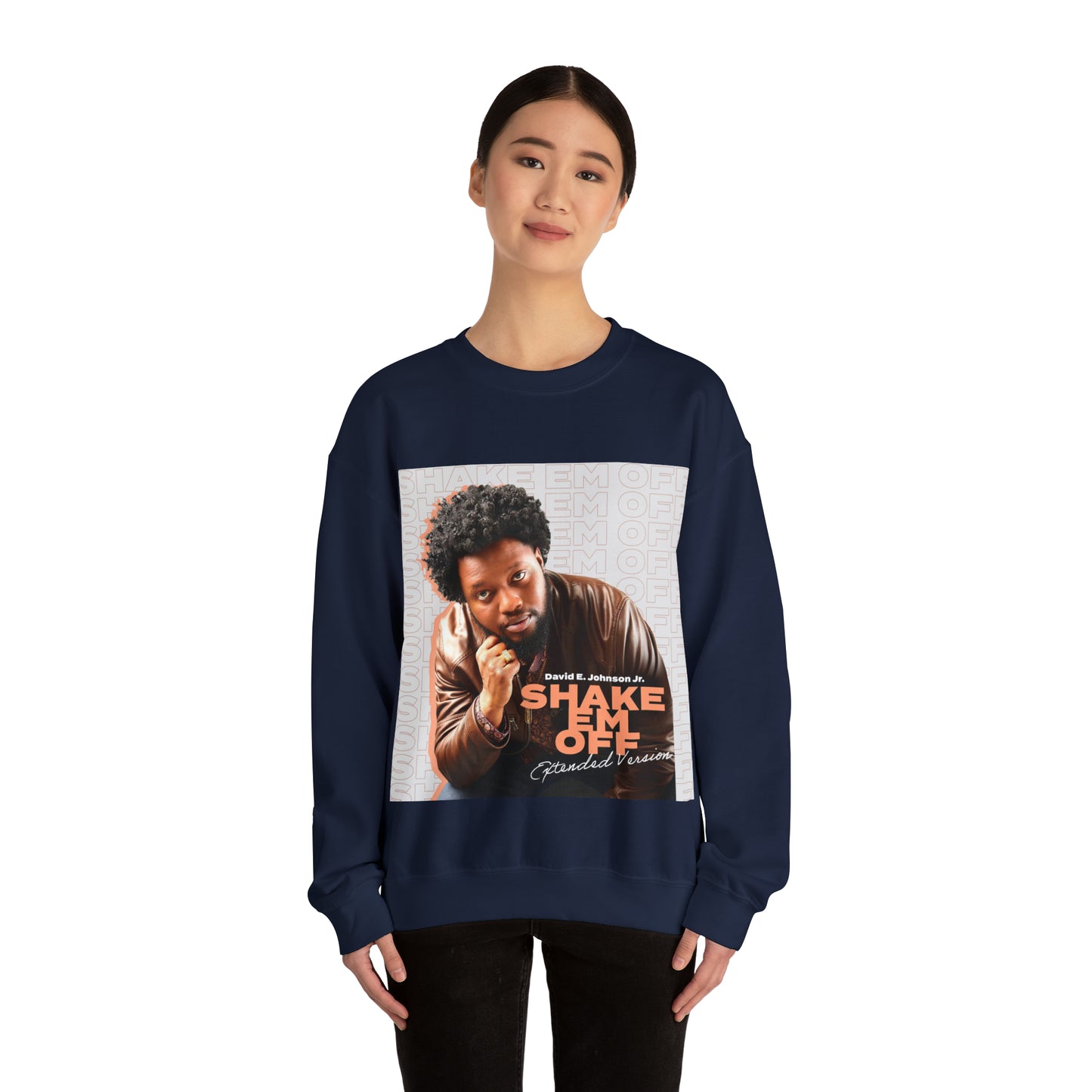 "Shake Em Off [Extended]" Solo Graphic Unisex Heavy Blend™ Crewneck Sweatshirt